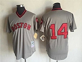 Boston Red Sox #14 Jim Rice Gray Mitchell And Ness Throwback Pullover Stitched Jersey,baseball caps,new era cap wholesale,wholesale hats